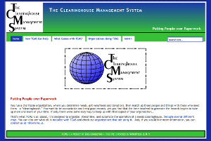 Screen shot of The Clearinghouse Management System