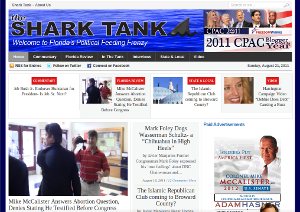 Screen shot of The Shark Tank